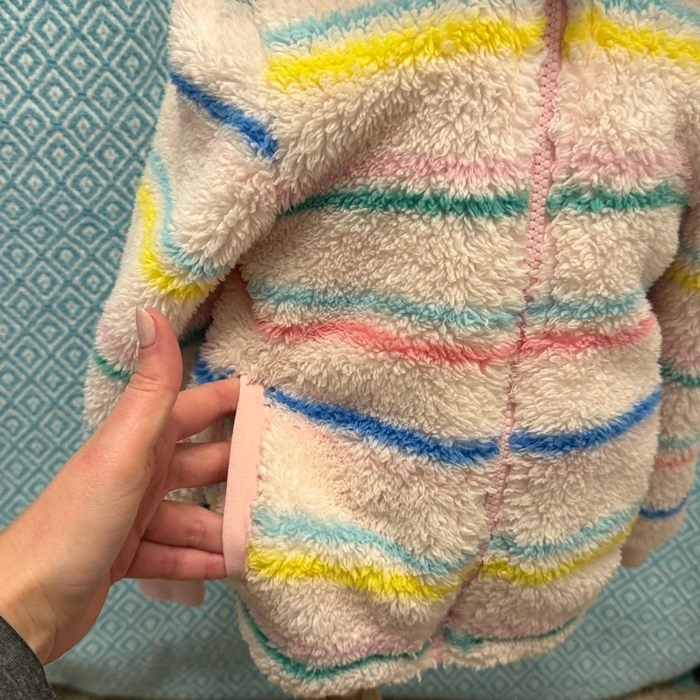 Joules Multicolor Fuzzy Hoodie